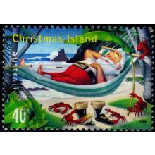 D2196 Christmas Island Stamp 1999 40c Christmas Used
