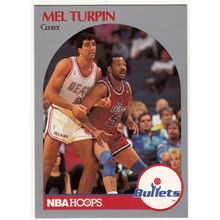 1990-91 Hoops Mel Turpin basketball card #302 - Bullets