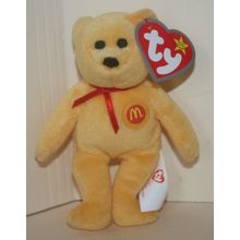 2004 McDonalds Ty Teenie Beanie Babies Golden Arches the Bear with Tag