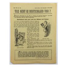 WW2 Soviet/Russian Air Drop Leaflet Illustrated by Erich Weinert. - Code 1457.