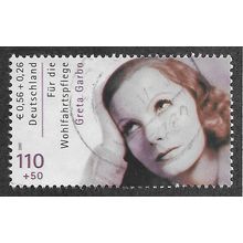 GER 2001 110pf+50 (€0.56 + 0.26) 'FILM STARS -GARBO' FINE USED (EBID55-521)