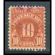 Used J84 10c Postage Due Just Clears WA1441