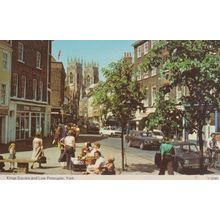 Kings Square Cleaners Laundrette Low Petergate York Yorkshire 1970s Postcard