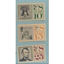 United States Stamps Scott #C57 To C59, Mint Never Hinged