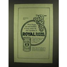1908 Royal Baking Powder Ad - From Grapes