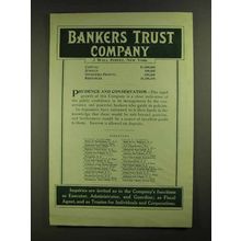 1907 Bankers Trust Company Ad - Prudence