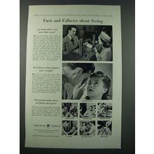 1948 American Optical Ad - Facts and Fallacies