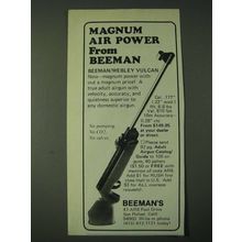 1980 Beeman/Webley Vulcan Airgun Ad - Magnum Air Power from Beeman