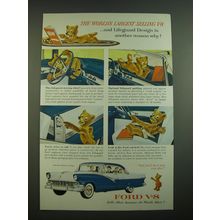 1956 Ford Fordor Victoria Ad - The World's largest selling V-8