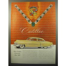 1950 Cadillac Car Ad - Jewels by Trabert & Hoeffer - Mauboussin