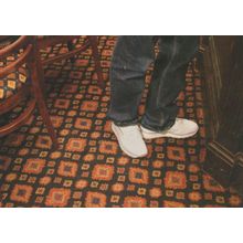 Reebok 1980s White Shoes Classic Trainers In Pub Saloon Postcard