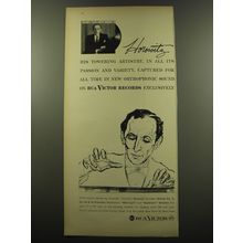1959 RCA Victor Records Advertisement - Horowitz plays Chopin