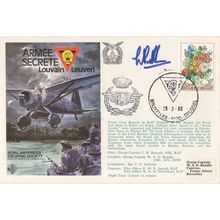 RAF Escaping Society Leuven Louvain Armee Secrete Hand Signed Military FDC
