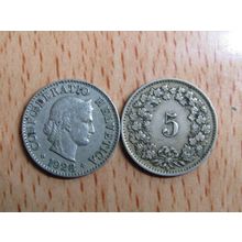 Switzerland 1928 5 Rappen Coin
