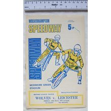 1971 Wolves v Leicester Speedway Programme, 23rd July