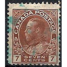 Canada 1924 SG251 7c Red-Brown Good Used .. ..