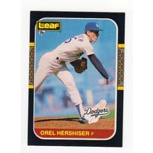 1987 Leaf Orel Hershiser baseball card #246 – Dodgers