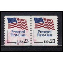 Used 2605 23c U.S. Flag Very Fine CNP Left A222 Thin 2 PA1435