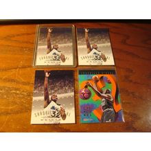 1995 Skybox/Hoops, 4-Cards, SHAQUILLE O'NEAL, HOF, Magic,