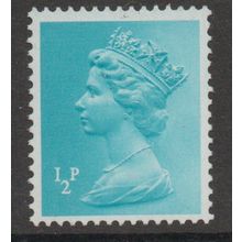 SgX841y 1/2 p TURQUOISE-BLUE PHOPHOR OMITTED MINT NEVER HINGED (BSC/1)
