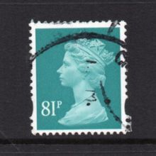 Elizabeth II - 2008 - 81p Turquoise-Green, Elliptical Definitive, Used