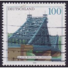 GERMANY 2000 Bkue Winder Bridge Dresden 100pf Sc#2080 - USED @M276