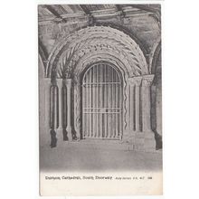 South Doorway Durham Cathedral Auty Series Postcard 135