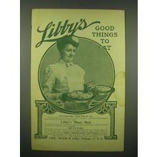 1902 Libby's Mince Meat Ad - Libby's good things to eat