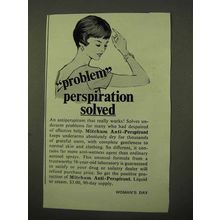 1971 Mitchum Anti-Perspirant Ad - Problem Solved