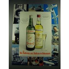 1977 Aalborg Akvavit Ad - in German - Danemark