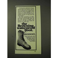 1977 Browning Waterproof Boot Ad