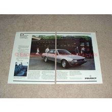 1984 2pg Peugeot 505 STI Car Ad - Dad Meets Graduate!!