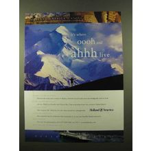 2001 Holland America Cruise Ad - Oooh and Ahhh