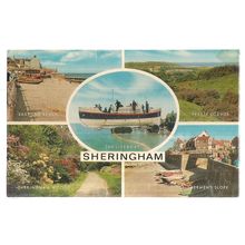 multiview, SHERINGHAM, NORFOLK, unused vintage postcard =