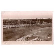 TEIGNMOUTH SANDS, DEVON. unused vintage postcard RP. W H Smith 1914 postmark =