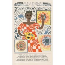 Alma Thomas USA American Abstract Painting Artist Postcard