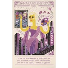 Tamara De Lempicka Polish Art Deco Painting Artist Postcard