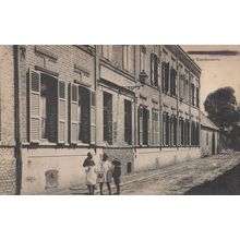 African Children at French Gendarmerie Police Station Old Postcard