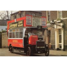 Isleworth Market K-Type Motor Bus AEC Chassis London Museum Postcard