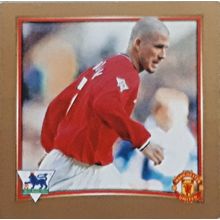 Merlin 2002 David Beckham Manchester United no W55 Mini Walkers Sticker