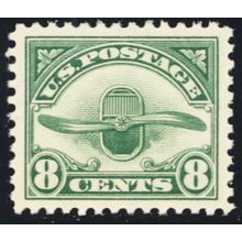 C4, Mint Superb NH 8¢ - With Graded 98 PSAG Certificate - Stuart Katz