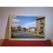 AYSGARTH VILLAGE, WENSLEYDALE, YORKSHIRE DALES unused postcard Millstones Card =