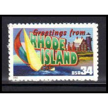 3599 34c Rhode Island Fine MNH V2746
