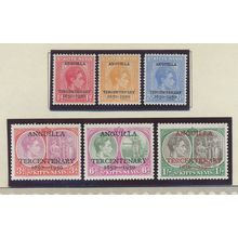 St. Kitts-Nevis Stamps Scott #99 To 104, MNH, Anguilla Tercentenary