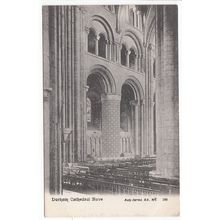 The Nave Durham Cathedral Auty Series Postcard 156