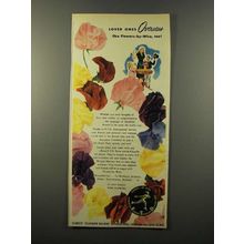 1947 FTD Florists' Telegraph Delivery Ad - Overseas