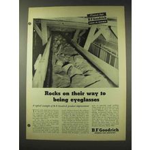 1948 B.F. Goodrich Rubber Belts Ad - Rocks On Their Way