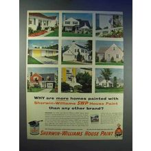 1955 Sherwin-Williams SWP House Paint Ad - More Homes
