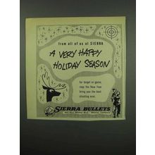 1955 Sierra Bullets Ad - A Very Happy Holiday Season