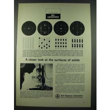 1965 Bell Telephone Laboratories Ad - A Closer Look at the Surfaces of Solids